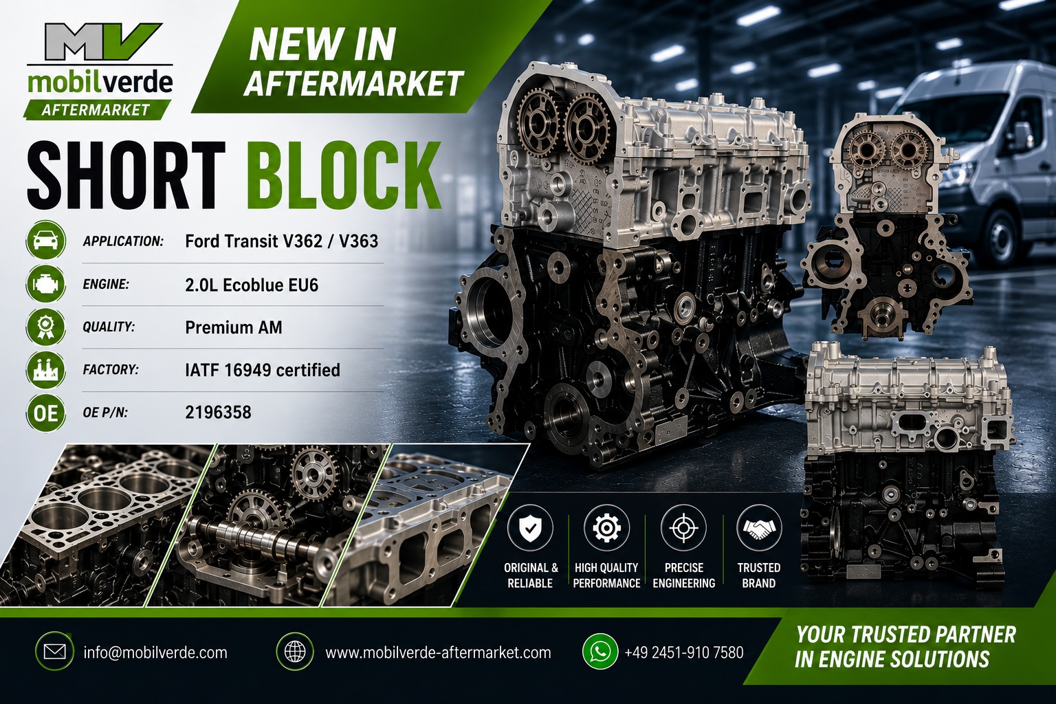 mobilverde – Short Block // OE-Nr.: 2196358